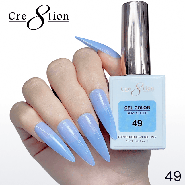 Cre8tion Hema Free Semi-Sheer Collection 0.5oz - Mint Sky Color