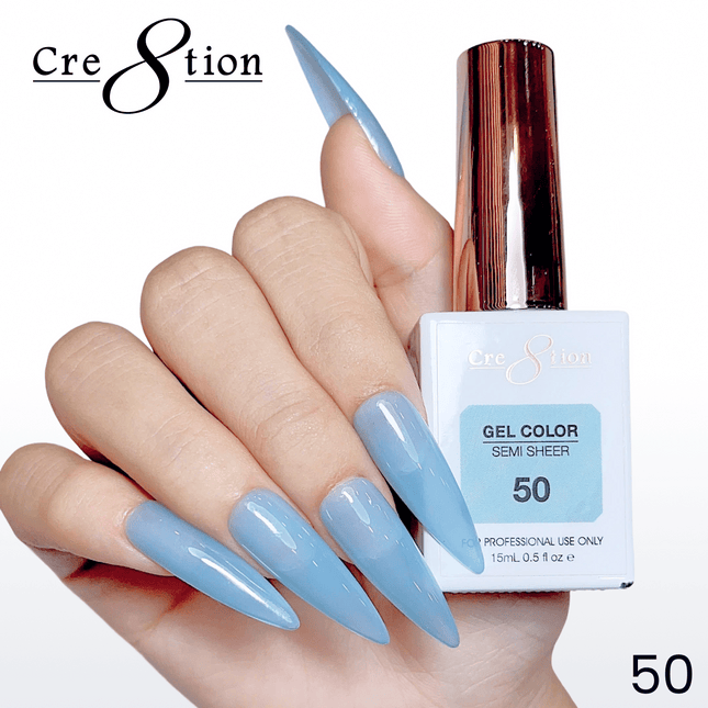 Cre8tion Hema Free Semi-Sheer Collection 0.5oz - Mint Sky Color