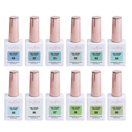Cre8tion Hema Free Semi-Sheer Collection 0.5oz - Mint Sky Color