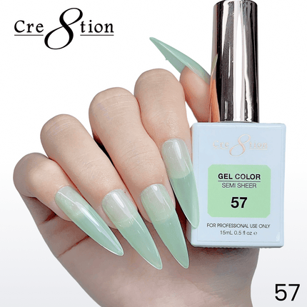 Cre8tion Hema Free Semi-Sheer Collection 0.5oz - Mint Sky Color