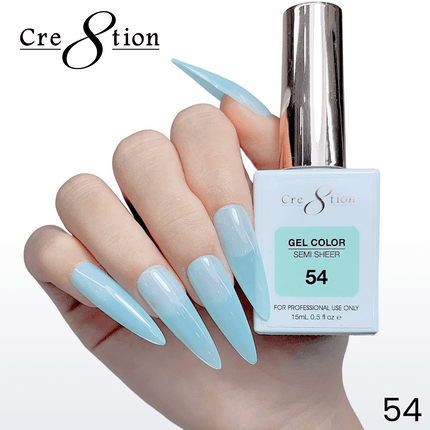 Cre8tion Hema Free Semi-Sheer Collection 0.5oz - Mint Sky Color