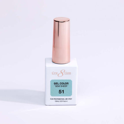 Cre8tion Hema Free Semi-Sheer Collection 0.5oz - Mint Sky Color