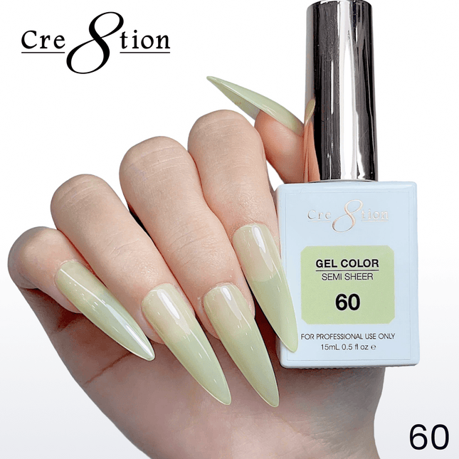 Cre8tion Hema Free Semi-Sheer Collection 0.5oz - Mint Sky Color