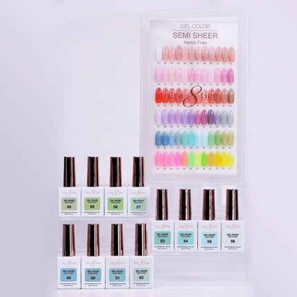Cre8tion Hema Free Semi-Sheer Collection 0.5oz - Mint Sky Color