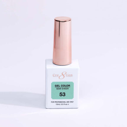 Cre8tion Hema Free Semi-Sheer Collection 0.5oz - Mint Sky Color