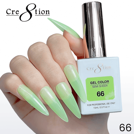 Cre8tion Hema Free Semi-Sheer Collection 0.5oz - Neon Color