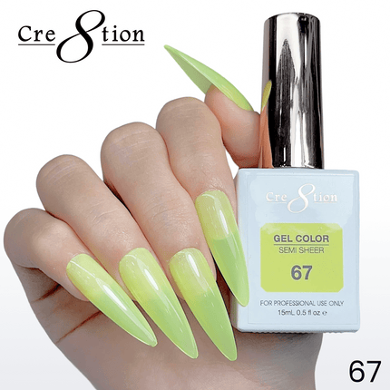Cre8tion Hema Free Semi-Sheer Collection 0.5oz - Neon Color