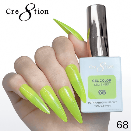 Cre8tion Hema Free Semi-Sheer Collection 0.5oz - Neon Color