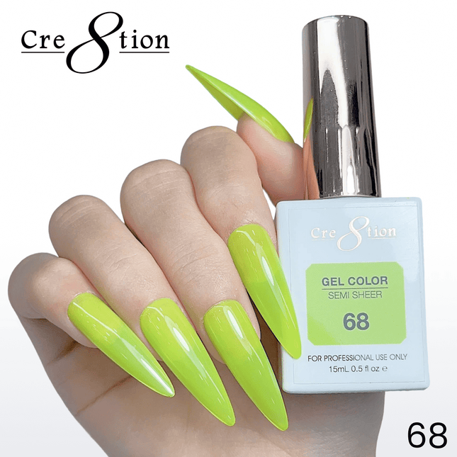 Cre8tion Hema Free Semi-Sheer Collection 0.5oz - Neon Color