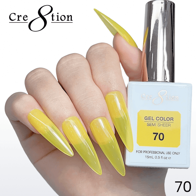 Cre8tion Hema Free Semi-Sheer Collection 0.5oz - Neon Color