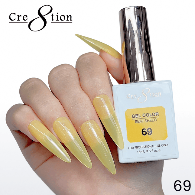 Cre8tion Hema Free Semi-Sheer Collection 0.5oz - Neon Color