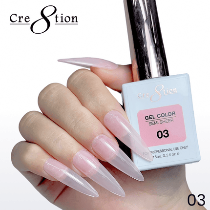 Cre8tion Hema Free Semi-Sheer Collection 0.5oz - Nude Color