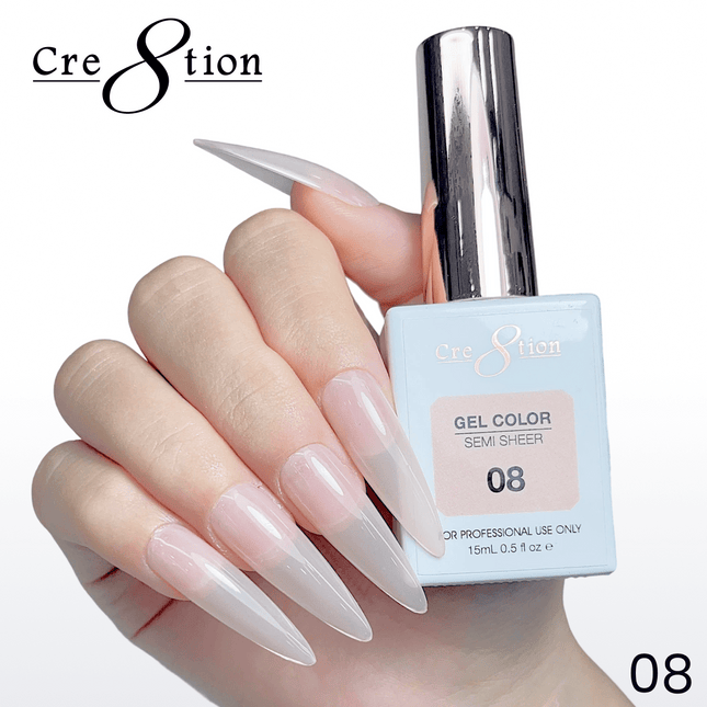 Cre8tion Hema Free Semi-Sheer Collection 0.5oz - Nude Color