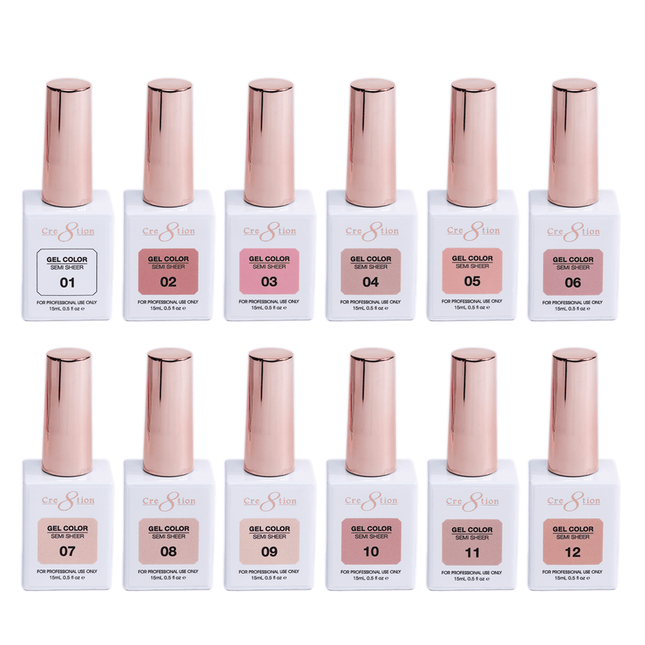 Cre8tion Hema Free Semi-Sheer Collection 0.5oz - Nude Color