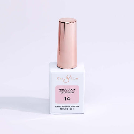 Cre8tion Hema Free Semi-Sheer Collection 0.5oz - Pink Color