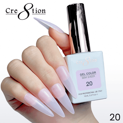 Cre8tion Hema Free Semi-Sheer Collection 0.5oz - Pink Color