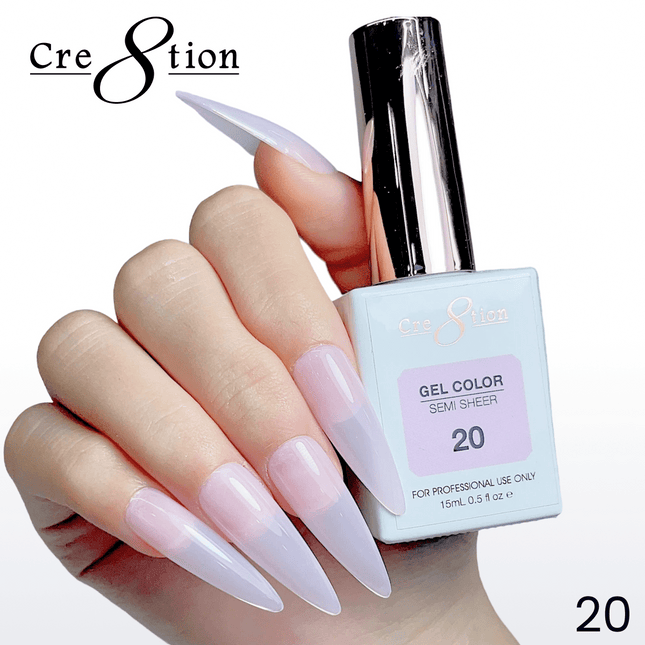 Cre8tion Hema Free Semi-Sheer Collection 0.5oz - Pink Color