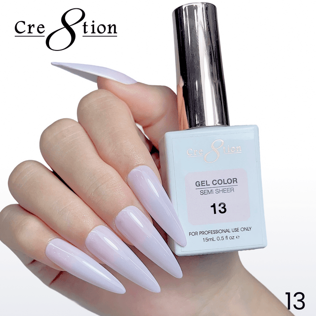 Cre8tion Hema Free Semi-Sheer Collection 0.5oz - Pink Color
