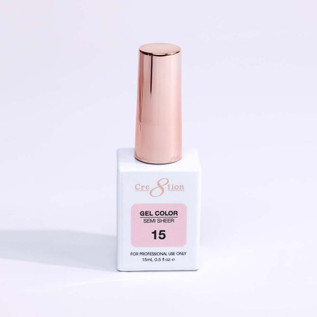 Cre8tion Hema Free Semi-Sheer Collection 0.5oz - Pink Color