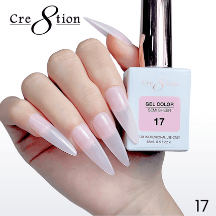 Cre8tion Hema Free Semi-Sheer Collection 0.5oz - Pink Color