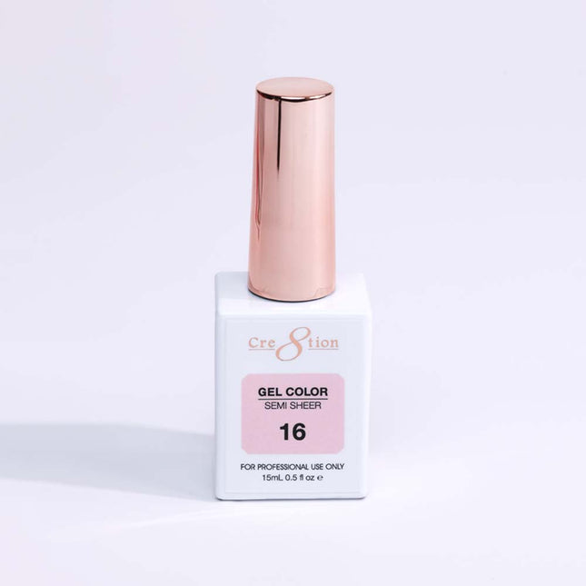 Cre8tion Hema Free Semi-Sheer Collection 0.5oz - Pink Color