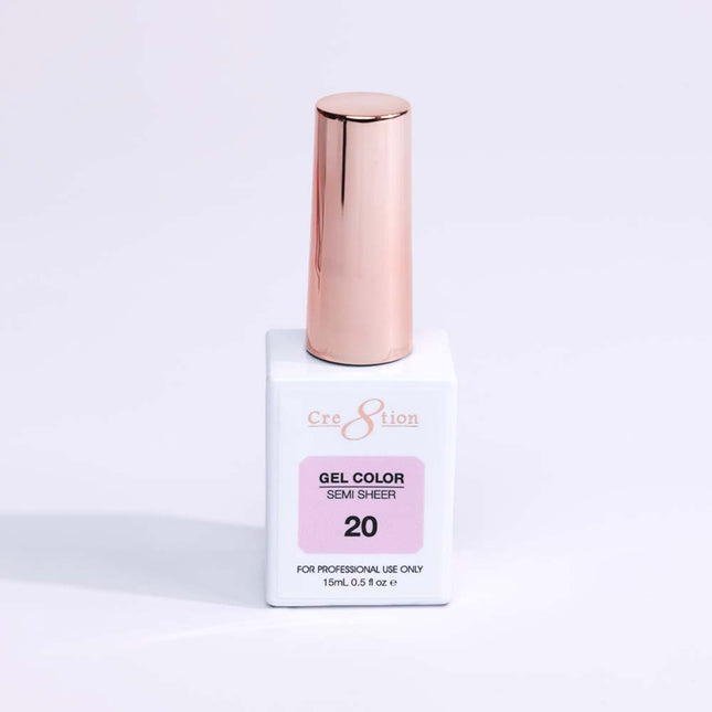 Cre8tion Hema Free Semi-Sheer Collection 0.5oz - Pink Color