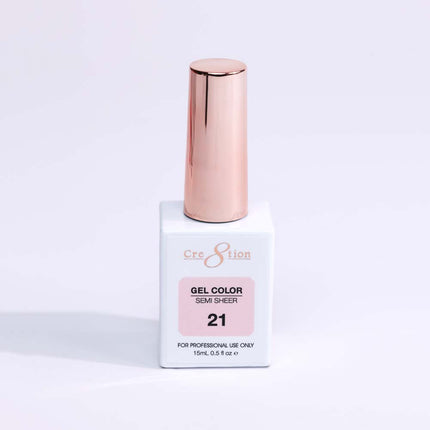 Cre8tion Hema Free Semi-Sheer Collection 0.5oz - Pink Color