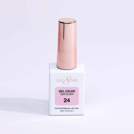 Cre8tion Hema Free Semi-Sheer Collection 0.5oz - Pink Color