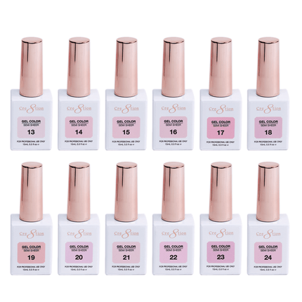 Cre8tion Hema Free Semi-Sheer Collection 0.5oz - Pink Color