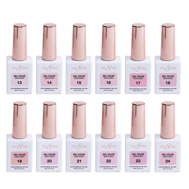 Cre8tion Hema Free Semi-Sheer Collection 0.5oz - Pink Color