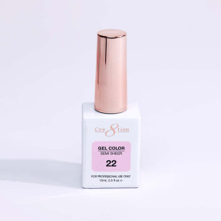 Cre8tion Hema Free Semi-Sheer Collection 0.5oz - Pink Color