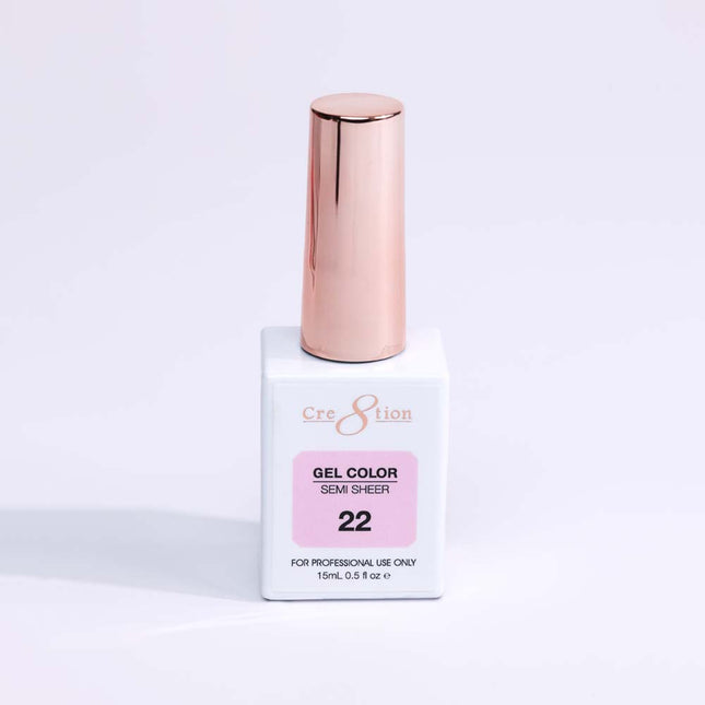 Cre8tion Hema Free Semi-Sheer Collection 0.5oz - Pink Color