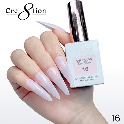 Cre8tion Hema Free Semi-Sheer Collection 0.5oz - Pink Color