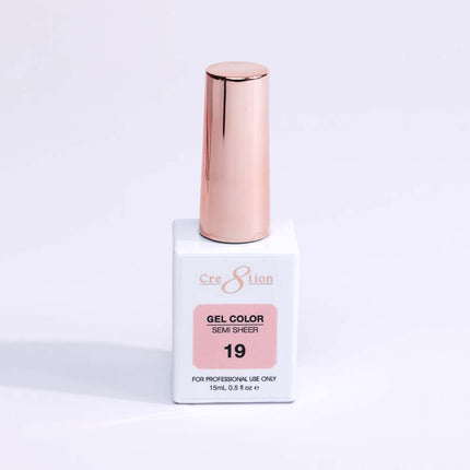 Cre8tion Hema Free Semi-Sheer Collection 0.5oz - Pink Color