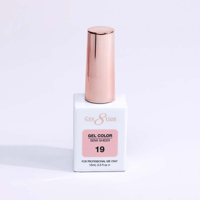 Cre8tion Hema Free Semi-Sheer Collection 0.5oz - Pink Color