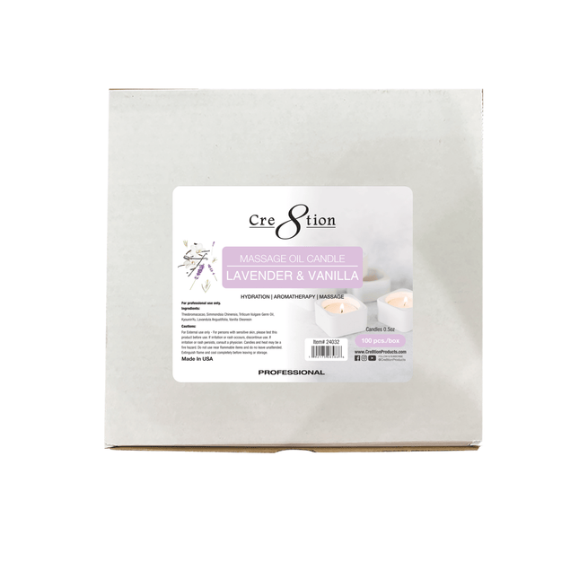 Cre8tion Massage Oil Candles - Tealight 0.5oz