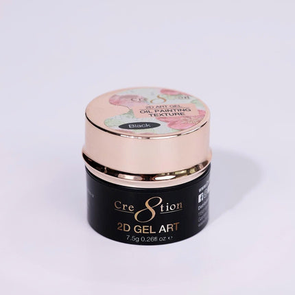 Cre8tion Nail 2D Canvas Painting Gel 0.26oz Black