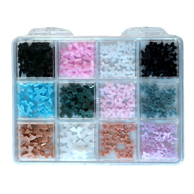 Cre8tion Nail Art Accessory 3D Flat Bows 08