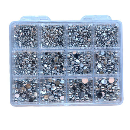 Cre8tion Nail Art Accessory Silver Flat Bottom 02