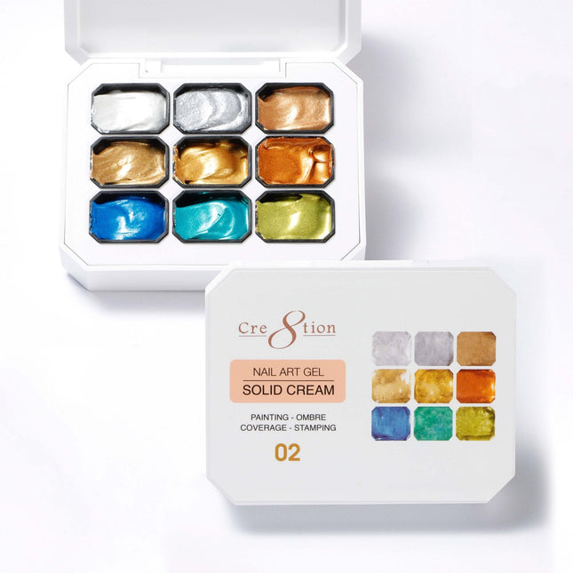 Cre8tion Nail Art Gel - Solid Cream - 02