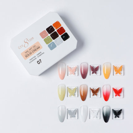 Cre8tion Nail Art Gel - Solid Cream - 07