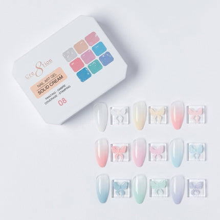 Cre8tion Nail Art Gel - Solid Cream - 08