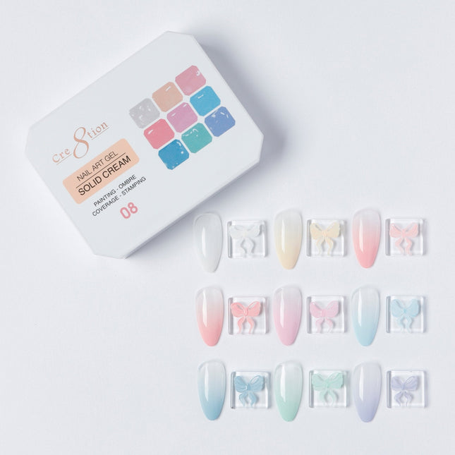 Cre8tion Nail Art Gel - Solid Cream - 08