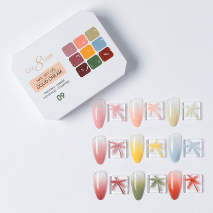 Cre8tion Nail Art Gel - Solid Cream - 09