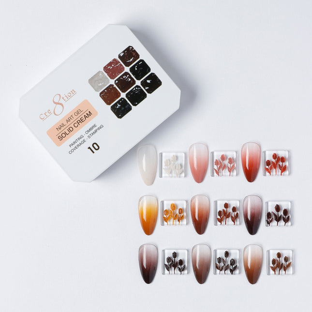 Cre8tion Nail Art Gel - Solid Cream - 10