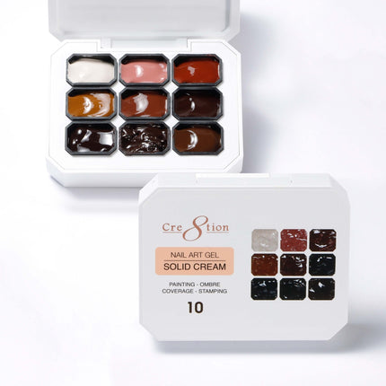 Cre8tion Nail Art Gel - Solid Cream - 10