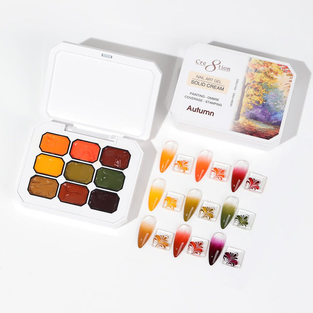 Cre8tion Nail Art Gel - Solid Cream Collection - Autumn