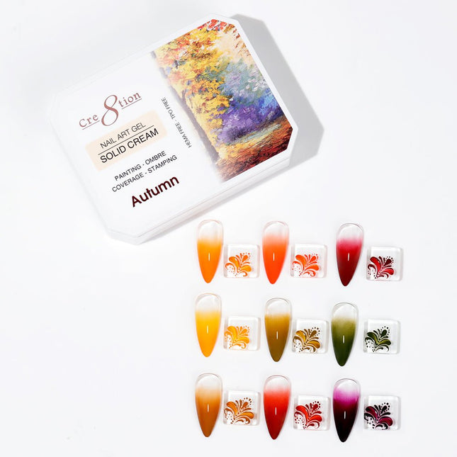 Cre8tion Nail Art Gel - Solid Cream Collection - Autumn