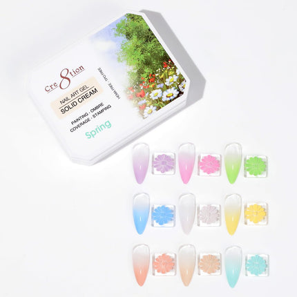 Cre8tion Nail Art Gel - Solid Cream Collection - Spring