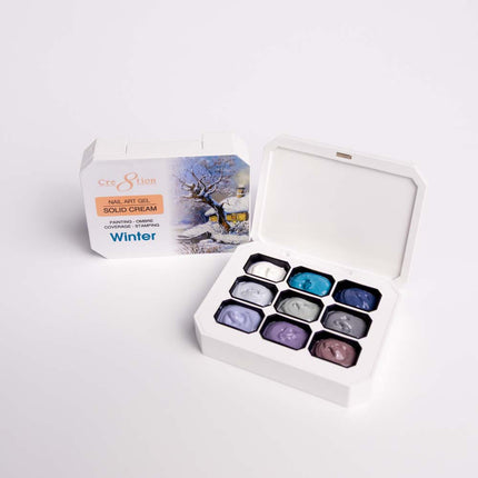 Cre8tion Nail Art Gel - Solid Cream Collection - Winter